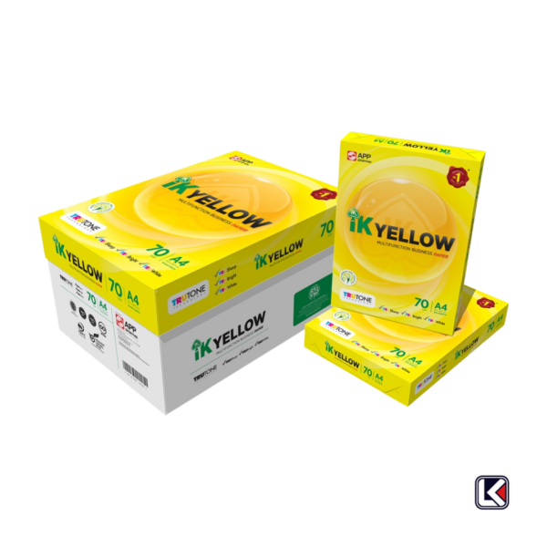 IK YELLOW A4 Paper 70GSM | 80GSM 450~500 Sheets/Ream